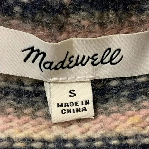 Madewell Women's Merrydale Pocket Pullover Sweater in Stripe Size S - Picture 8 of 13